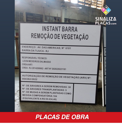 Placas Obras Sinaliza Placas