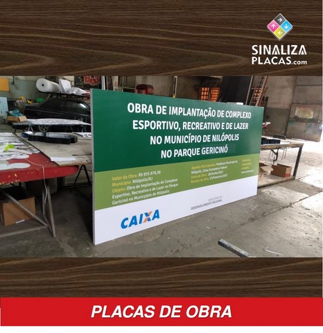 Placas Obras Sinaliza Placas