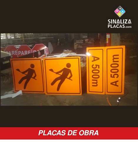 Placas Obras Sinaliza Placas